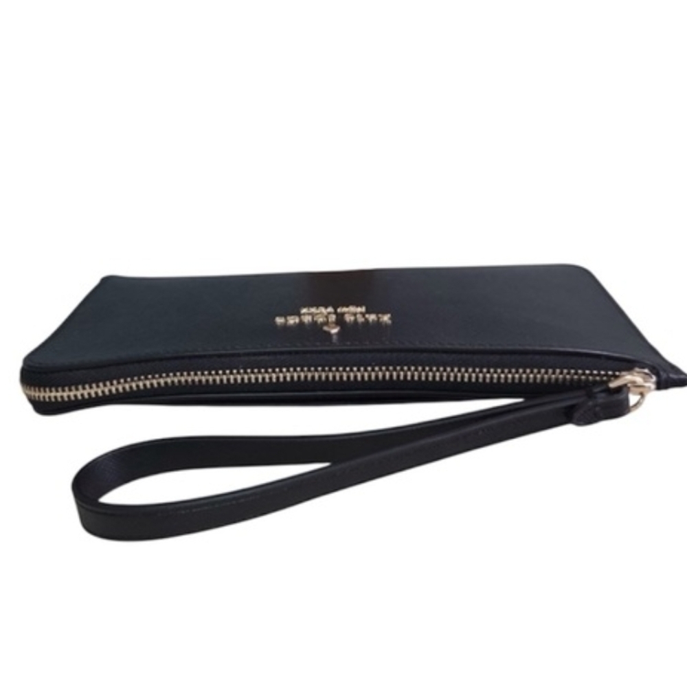 Kate Spade Black Leather Wristlet NWOT - Picture 4 of 4